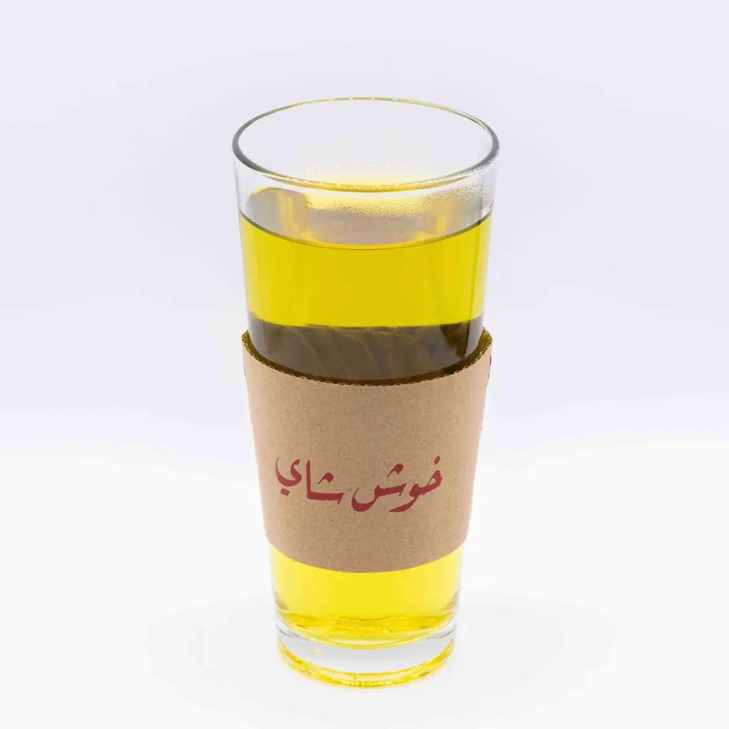 كاس نعناع زعفران زجاج